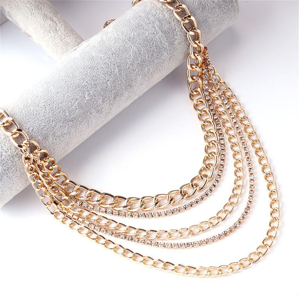 Retro Simple Multilayer Diamond Female Bikini Waist Chain Charm Women Waist Chain Belly Belt Fashion Jewelry Body Necklace