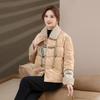 YUZHAOLIN Mid-Aged Women's Thickened Hooded Padded Winter Jacket