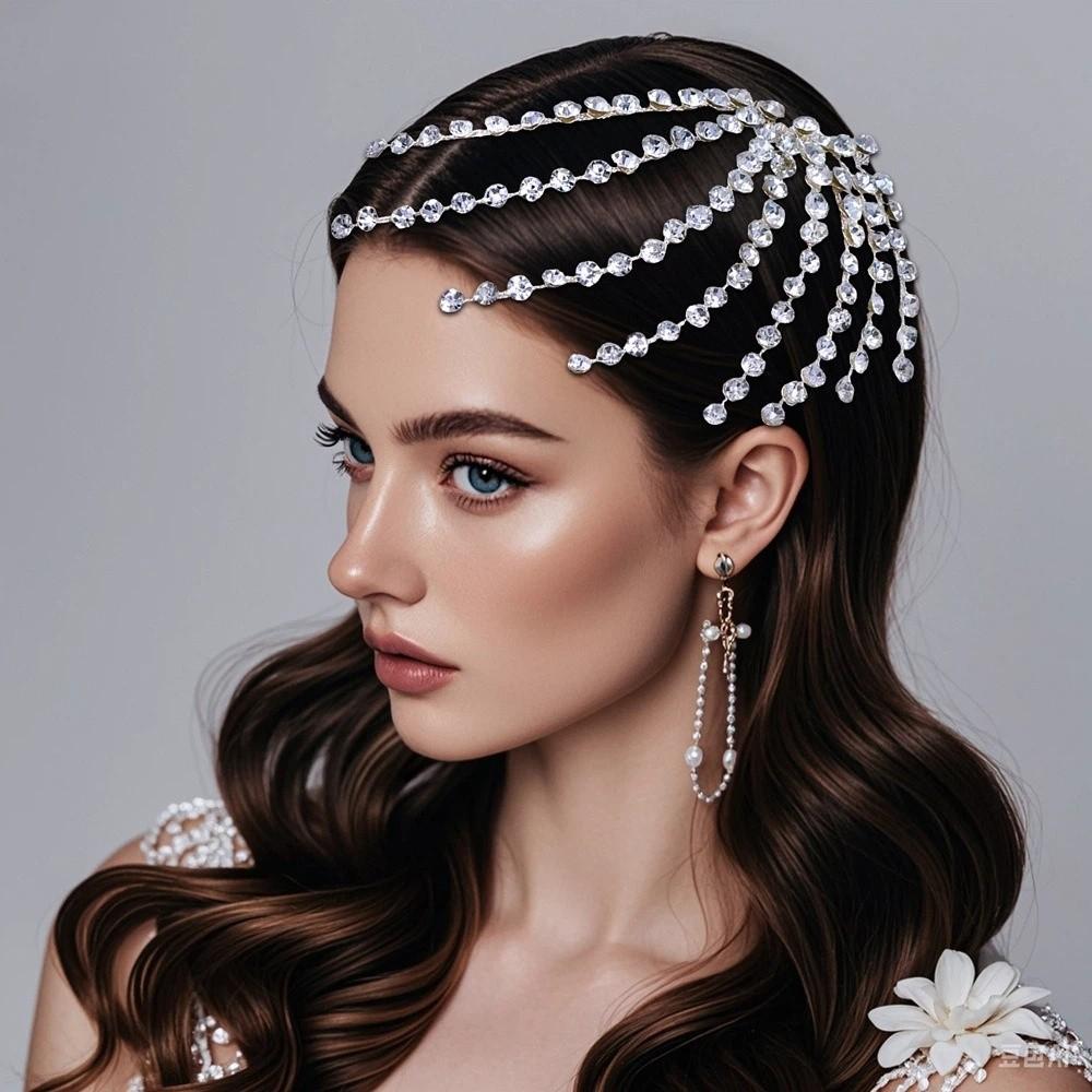 Elegant Wedding Headband Handmade Wedding Hair Accessories Bride Crown Tiaras Wedding Ceremony