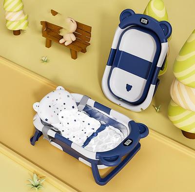 Силиконовая детская ванна для купания, нескользящая ванночка для ног, складная ванна для ванной