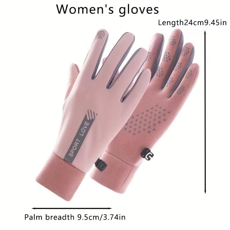 Women Winter Gloves Waterproof Thermal Fleece Cycling Mittens Cold Resistant and Windproof Gloves for Skiing Running and Biking