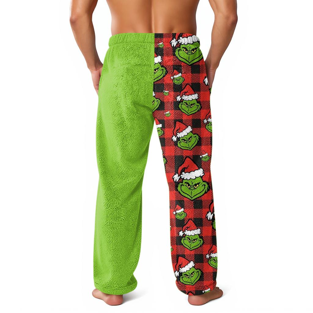 Mens Christmas Pajama Bottoms ComfyPants With Pockets Soft Loungewear Sleepwear Casual Holiday Pajamas Pant