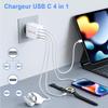 40 Вт USB C зарядное устройство быстрая зарядка USB Type C настенное зарядное устройство адаптер PD QC3.0 быстрая зарядка для iPhone Samsung S23 S21 ноутбук планшет