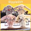 Adorable Plush Bunny Keychain Mini Stuffed Toy Cute Rabbit Bag Charm Pp Cotton