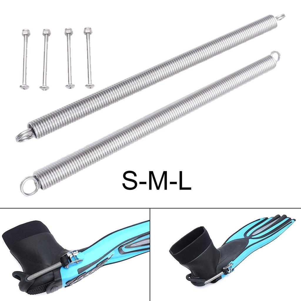 Diving Fin Straps Spring Screws Scuba Snorkeling Swimming Equipment Parts 22cm