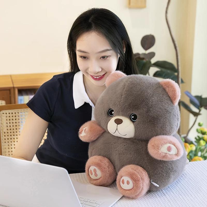 Large Plush Bean Bear Doll for Claw Machines and Ring Toss