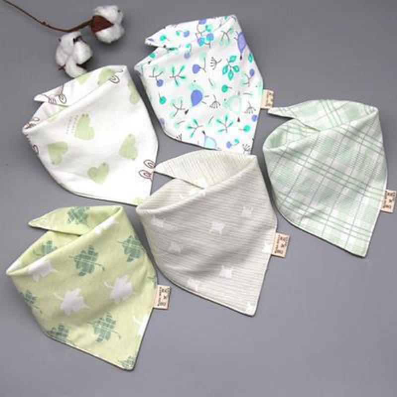 Baby Bibs 5 Pack Baby Bandana Drool Bibs Cotton for Unisex Boys Girls Babador Feeding Smock Infant Burp Cloth Baby Saliva Towel