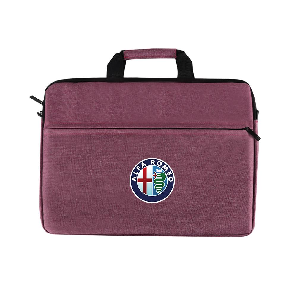 YYCE3 16 Inch Laptop Bag Sleeve Case Shoulder HandBag Notebook Pouch Briefcases For Alfa Romeo Giulia Sportiva MiTo Giulietta 156 159