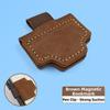 Magnetic Buckle Magnetic Leather Bookmark Multifunctional Magnetic Page Clips  For Bookworm