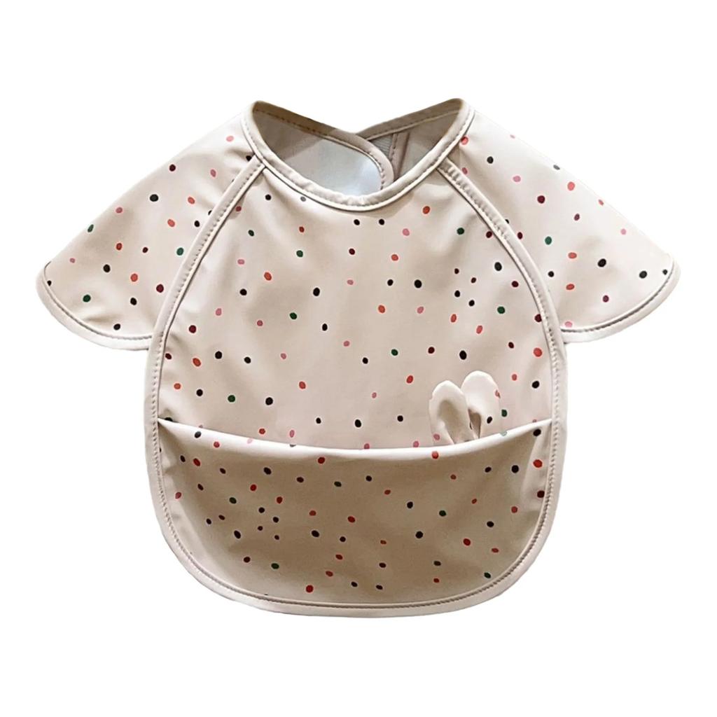 Детские водонепроницаемые слюнявчики с милым декором в виде кроличьих ушек, фартук-накидка от грязи для слюнотечения, еды, кормления, выпечки, рисования.