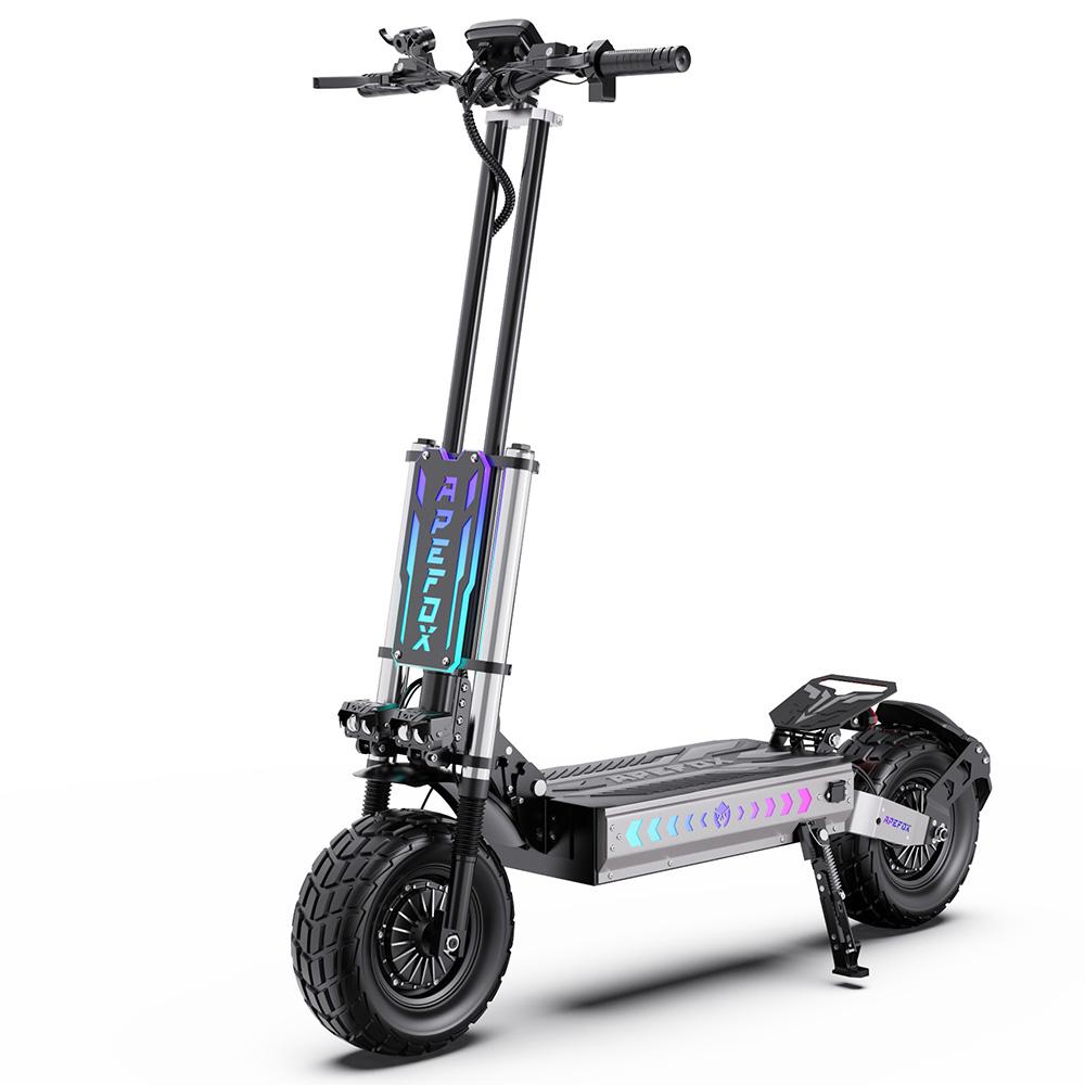 APEFOX T90 Adult electric scooter 2100W dual motors blackgrey 13-inch urban off-road tires 60V 31.2Ah battery.