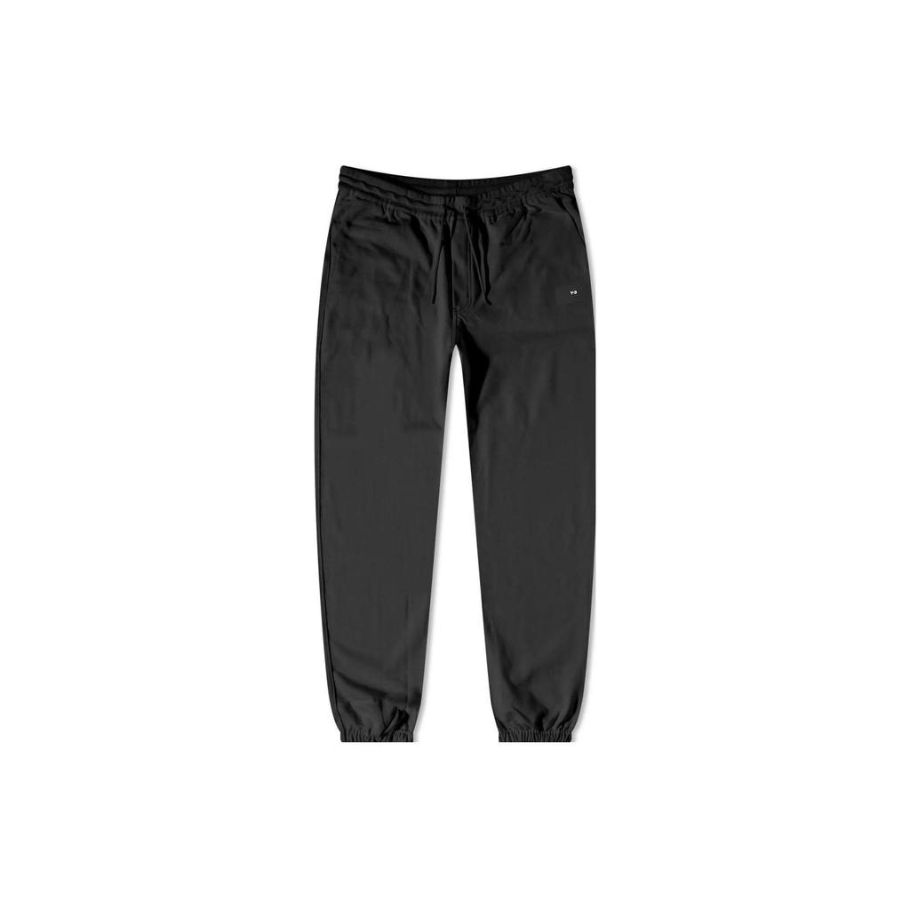 Y-3 Elastic Waistband Solid Joggers Men Bottoms Black IL1784