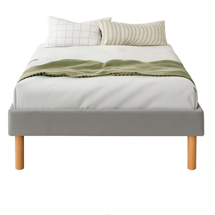 Sommier Tapissier - KING OF DREAMS - mina - 90x190 cm - 13 Lattes - Pieds 20 cm