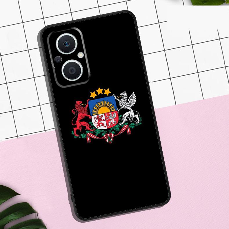 Чехол с флагом Латвии для OPPO Reno 13F 12F 11F 8T 7 8 10 11 12 13 Pro OPPO Find X8 X6 Pro X3 X5 Lite