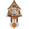 NASSIA Часы с кукушкой из натурального дерева для гостиной, кухни, ресторана, кафе, отеля, офиса (02)