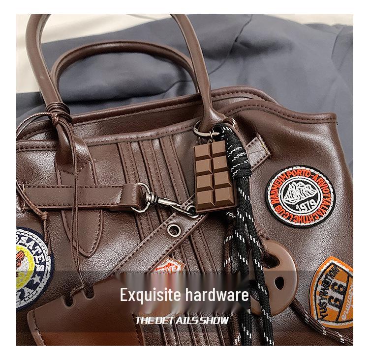 2024 Женская универсальная сумка-тоут в студенческом стиле большой вместимости