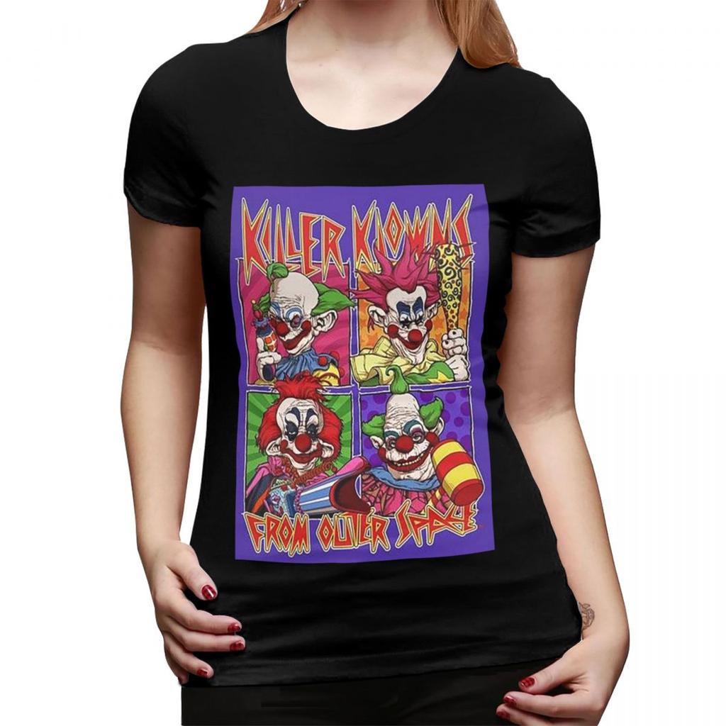 Killer Klowns From Outer Space TShirt for WOMEN Crew Neck Streetwear T Shirts WOMENs Short Sleeve Summer Clothes Tops