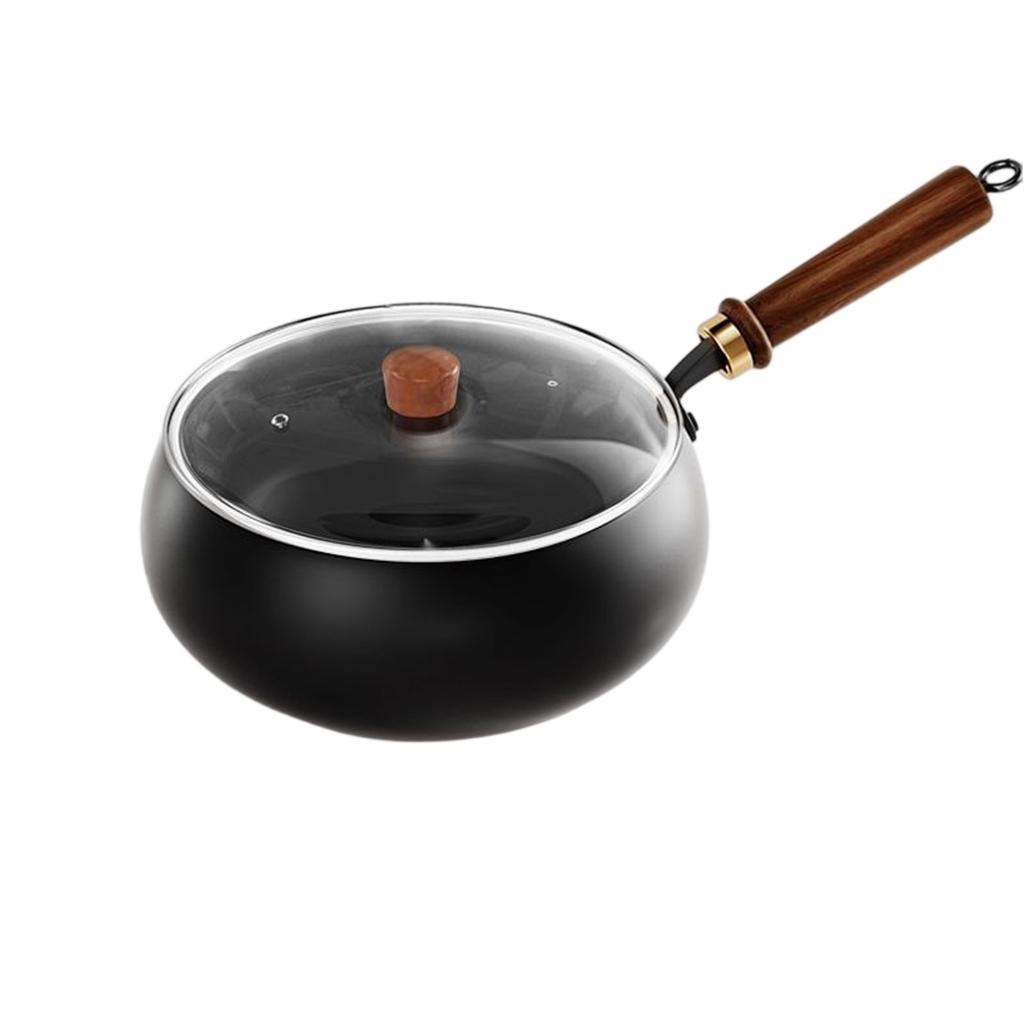 Чугунный котел с большим животом, Ручной работы, Антипригарная кастрюля для дома, для жарки, тушения, Маленькая бытовая чугунная сковорода