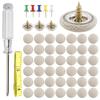 HighFree 60 Set Of Automotive Car Roof Headliner Repair Button P Kit, Universal Auto Roof Snap Rivets Retainer For Car Roof Fixed, With Tallation