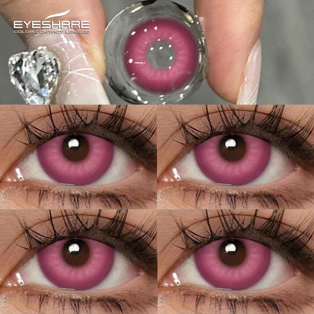 Eyeshare 1Pair Halloween Colored Contact Lenses for Eyes Lenses Red Eye Contacts Blue Eye Lens Cosplay Color Contact Lenses