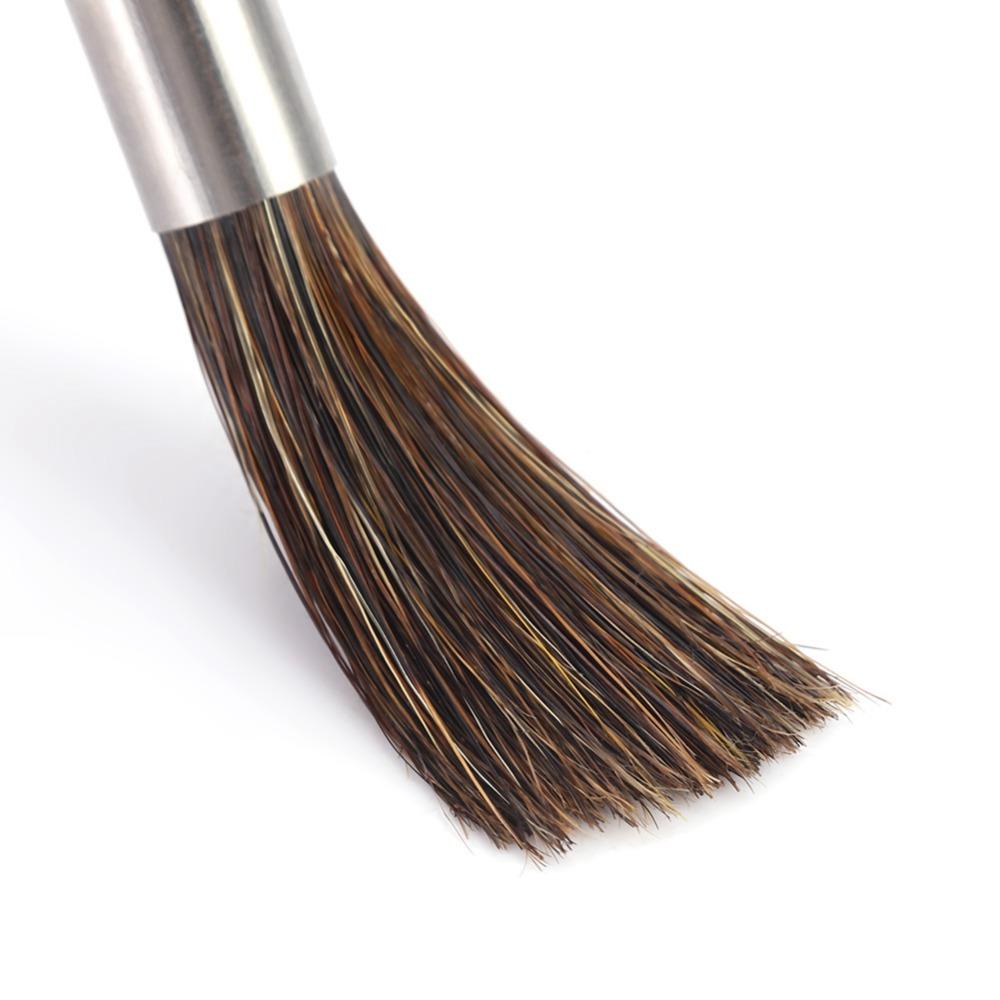 Wood Handle Coffee Machine Brush Stainless Steel Coffee Brush Accessories Coffee Grinder Cleaning