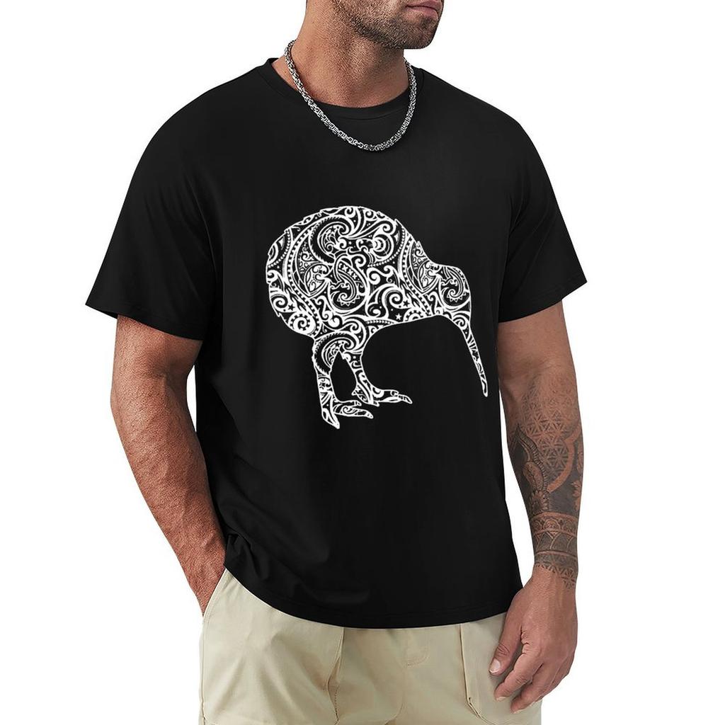 Kiwi Maori Polinesian Bird Watching Tshirt Graphic Print Short Sleeve Tshirt