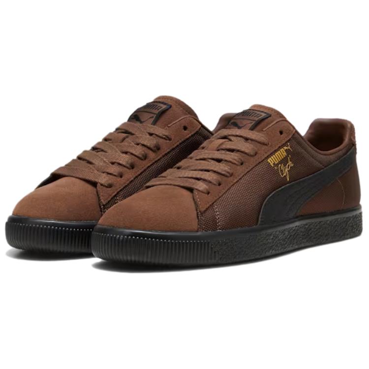 Puma Кроссовки унисекс Clyde Soph Espresso Brown, черные 396490-03
