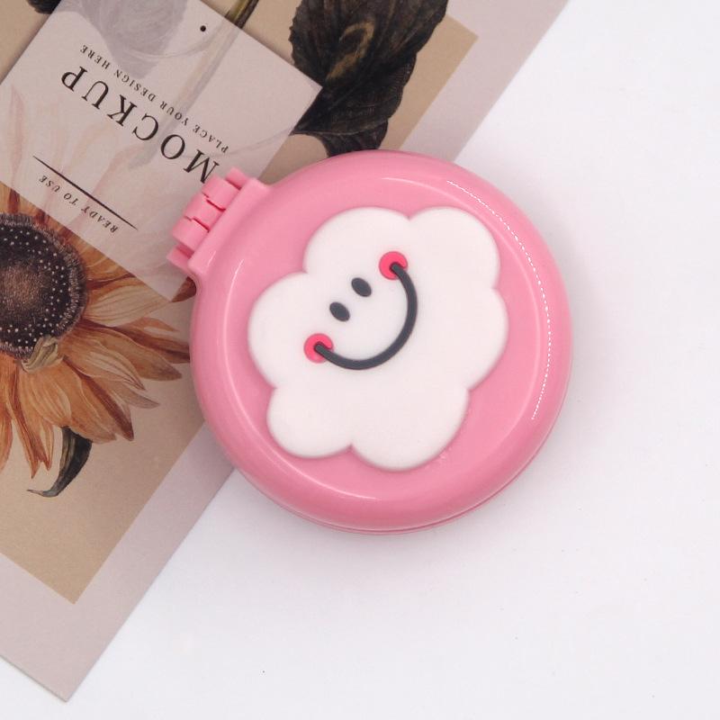 Симпатичные мини-складные гребни для волос с зеркалом, портативные для путешествий, массажная расческа для женщин и девочек, щетки для волос, аксессуары для укладки