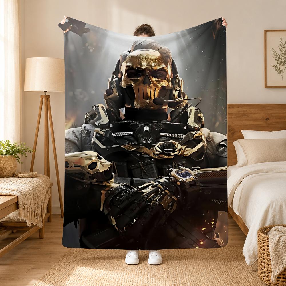 Игровое одеяло Delta Force, 240 г, фланелевое, подходит для диванов, кроватей, офисов, изысканный подарочный плед