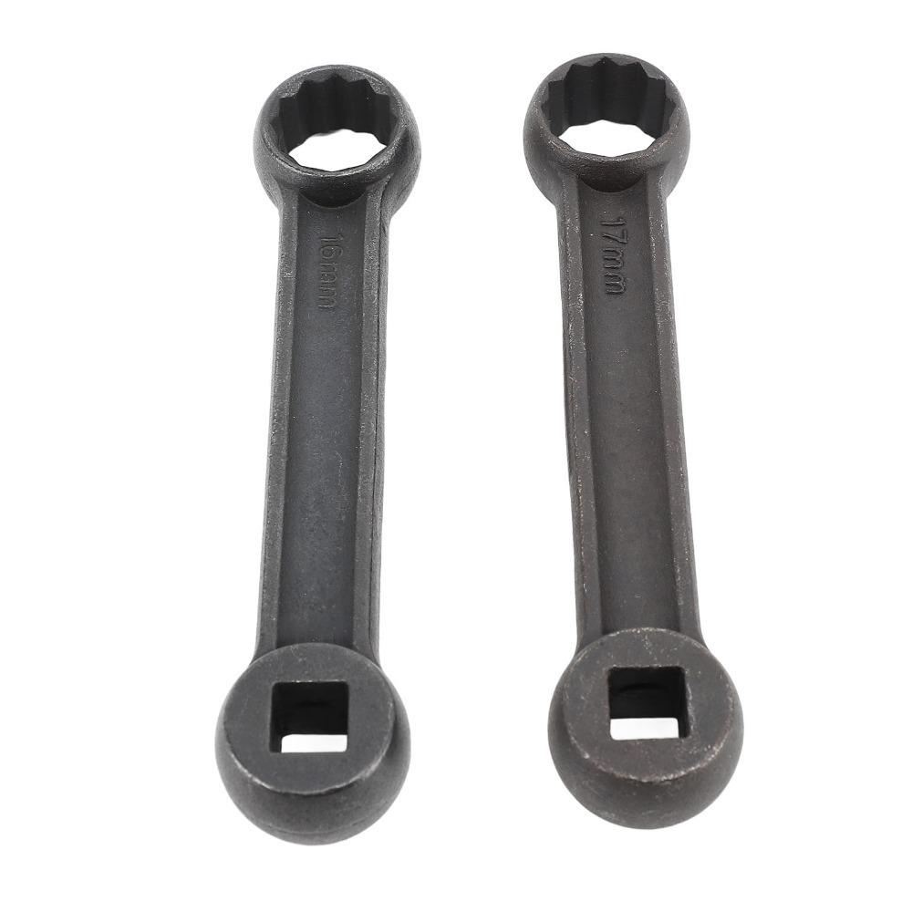 2PCS 16MM 17MM Engine Mount Wrench Anti-Slip Universal Engine Mount Wrench Set Ergonomic Engine Screw Nut Wrench