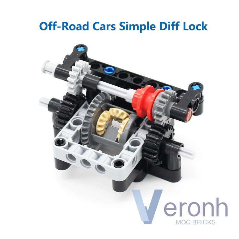 Внедорожный автомобиль Багги Простая регулируемая блокировка дифференциала Рамные наборы MOC Высокотехнологичные строительные блоки Сборка Технические кирпичики Игрушки
