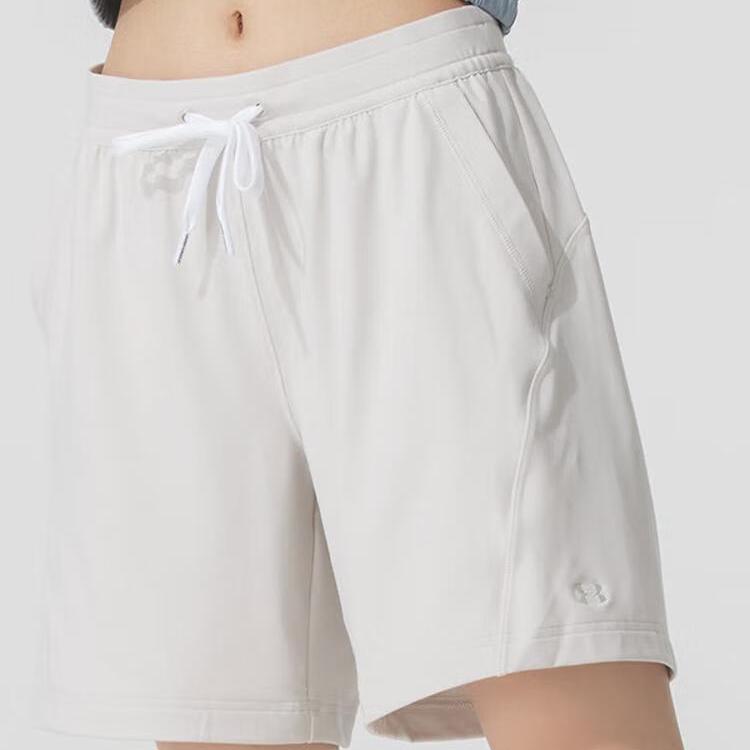 Under Armour Ss25 Ее Вязаные Повседневные Удобные Универсальные Шорты Спортивные на Шнуровке Женские шорты Пик-Белый 6005992-110