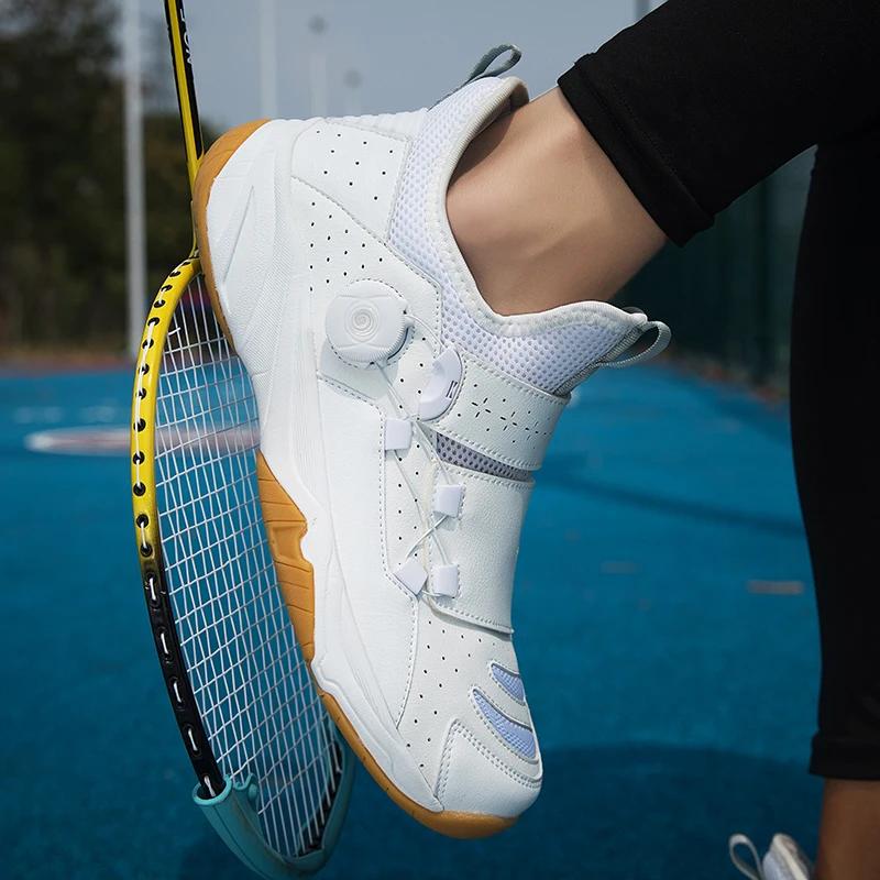 Новые дышащие кроссовки для бадминтона, большой размер 36-46, нескользящие кроссовки для волейбола, мужские качественные теннисные кроссовки, спортивная мужская теннисная обувь