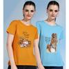 Beautiful Printed Women's Cotton Blend Round Neck T- Shirt Pack Of 2 Sets