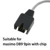 Совместим с 9-контактным монитором пациента Masimo DB9 с чипом, одноразовым датчиком зонда SPO2, датчиком пальца SPO2, мониторингом данных о насыщении крови кислородом