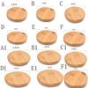 Wood Grain Clear Wooden Reusable Sealing Ring Cup Lid Tea Set Accessories Storage Tank Bamboo Cover