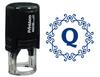 Printtoo Alphabet Q Monogram Octagon Celtic Swirl Frame Self Inking Rubber Stamp Office