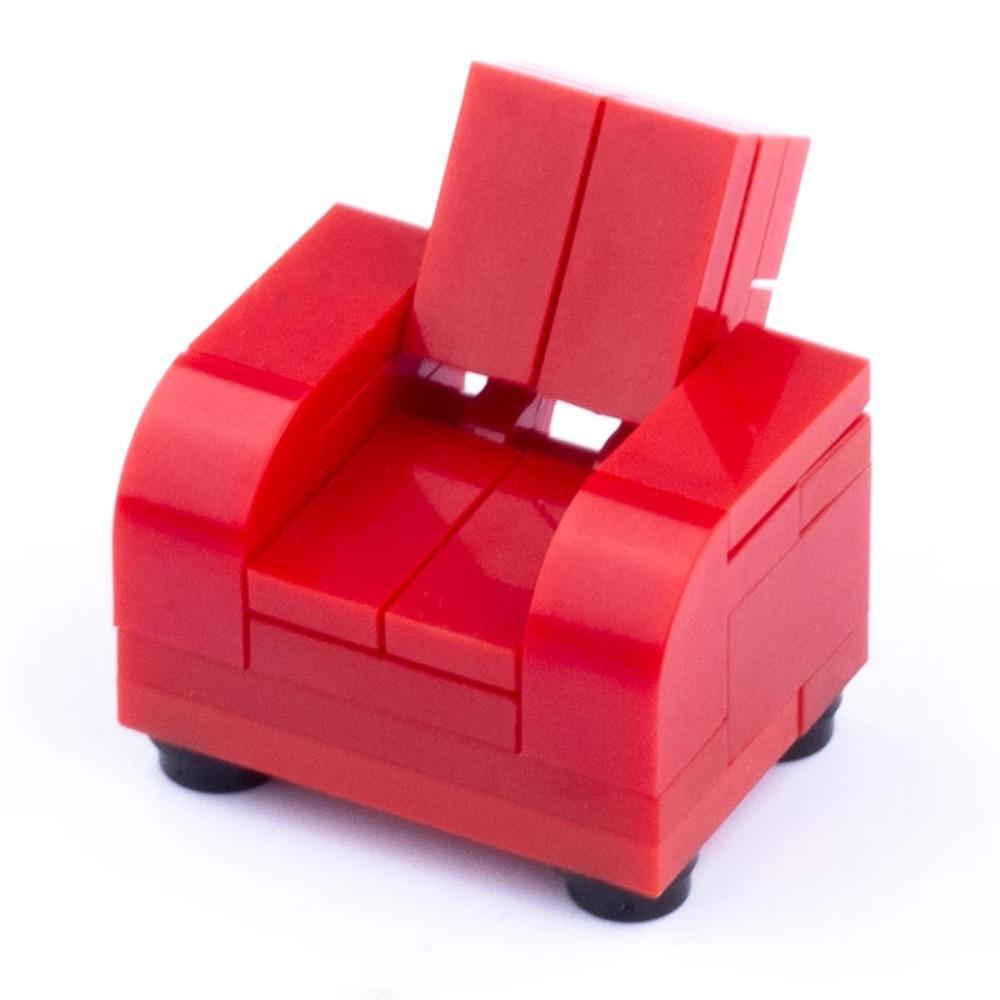 MOC City House Building Block Kitchen Office Bedroom Piano Bed Sofa icebox Lamp Bookshelf Fish Tank Bricks Set Toys