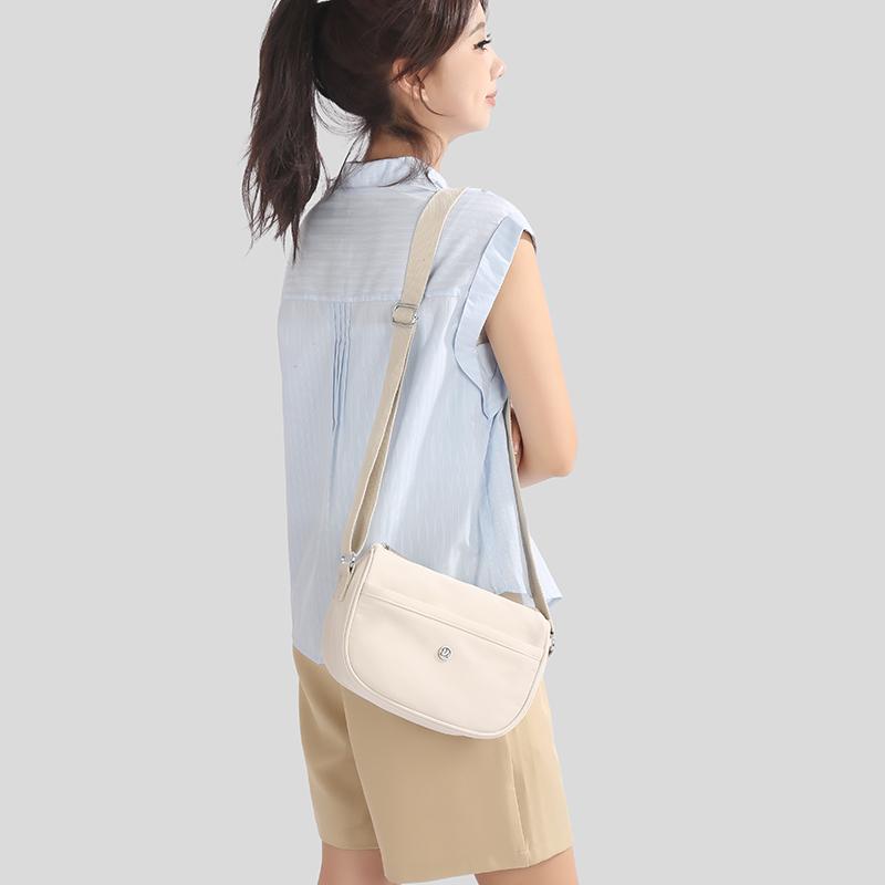 Легкая однотонная нейлоновая сумка кроссбоди Женская сумка Сумка через плечо для мамы