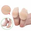 1 Pair Breathable Women's Invisible Toe Cover With Padding Toe Topper Liner Socks Non-Skid Bottom For High Heels Cushions