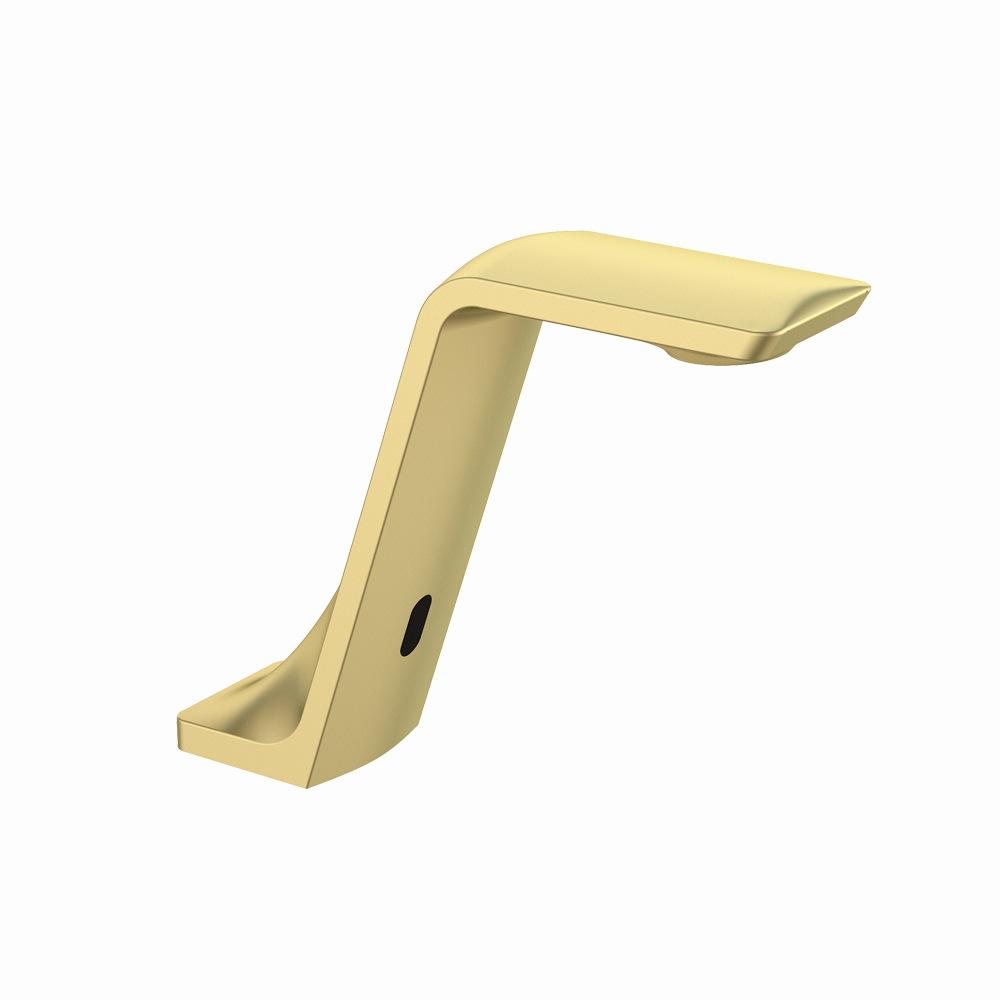 Пистолетный серый латунный автоматический бесконтактный смеситель для раковины в ванной комнате, умный инфракрасный датчик движения, одинарный холодный кран для раковины для мытья рук l