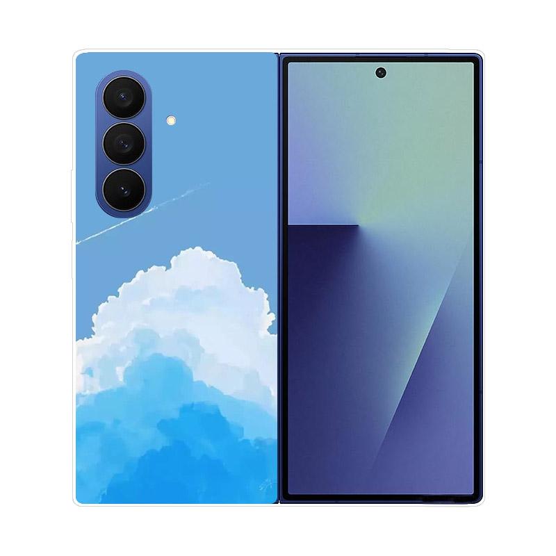Прозрачный складной чехол для телефона Samsung Galaxy Z Fold 6 7 Прозрачная ударопрочная жесткая крышка из ПК для Samsung Z Fold7 Fold6 Чехол Capa