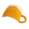 Funny Beer Mug Beanie Hat Handmade Knit Skull Hat for Skiing Hiking Universal Windproof Outdoor Activity Hat Headwear