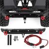RC Rear Metal Bumper Bracket for Scale RC Crawler Compatible with SCX10 Black Rear Bumper with Custom Gift for Beginners and Advanced RC Cars Bumper,