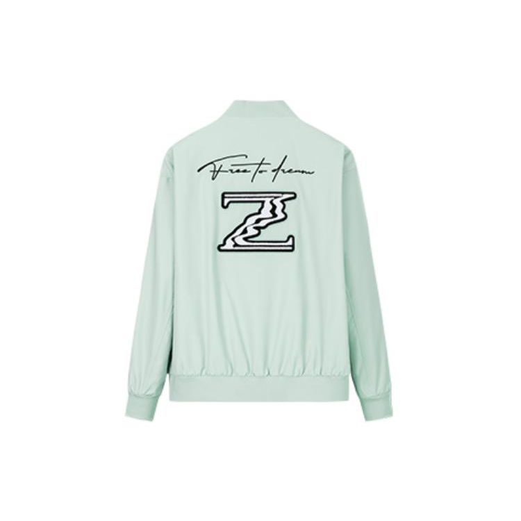 Anta Куртка с длинным рукавом и принтом логотипа баскетбольной серии, мужская верхняя одежда, цвет папоротниково-зеленый 152311611N-1