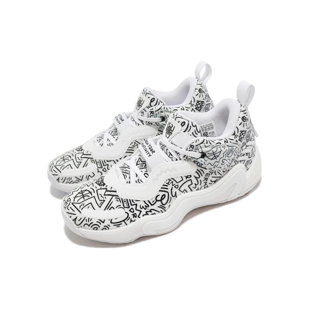 adidas ДОН. Выпуск №3 Мужские кроссовки GCA Creativity White Cloud-White Core-Black GW3648