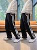 Boys' 2025 Fashion Straight-Leg Sweatpants - Spring/Autumn Korean Style for Kids