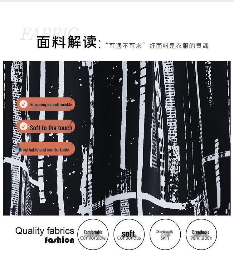 Стильная шифоновая блузка для матерей среднего возраста - Весна/Лето 2024, Свободный крой, Большой размер, Топ с рукавом 3/4