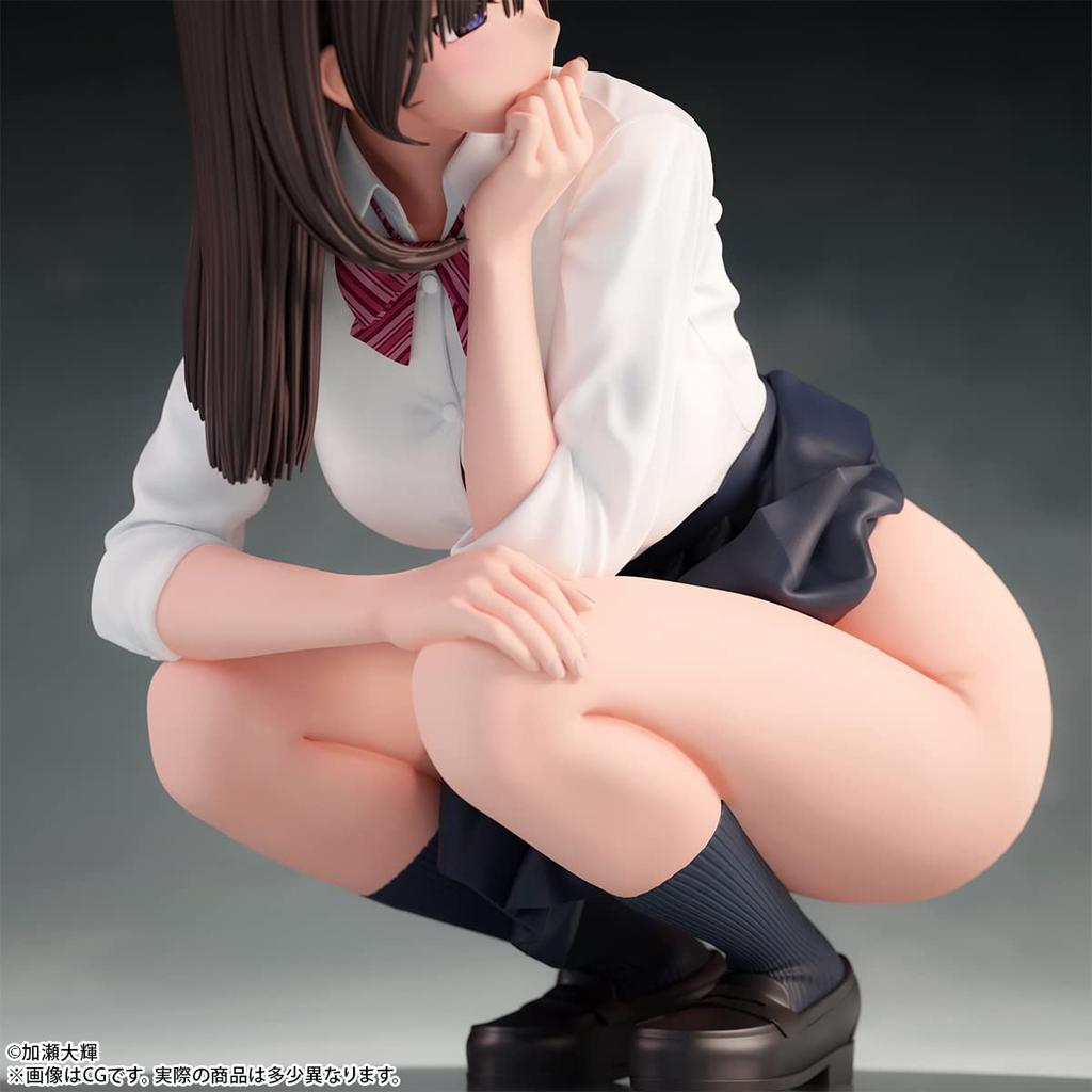Insight Daiki Kase Illustration Undressed Scale Painted Finished Figure "Crouching JK" Ver. 1/7