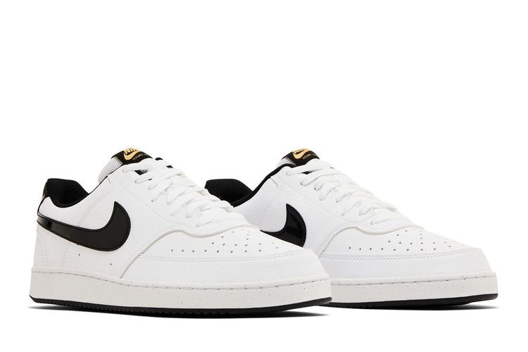 Men's Sneakers Nike Court Vision Low White Black Metallic Gold White/Black/Metallic Gold